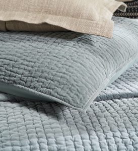 Amity home ethan  jerome collection in blue grey   textured velvet quilt