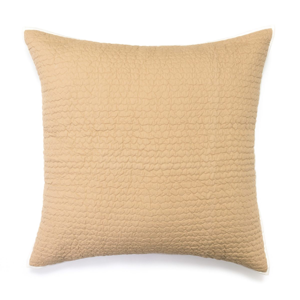 Amity home jade sham in khaki euro   textured quilting