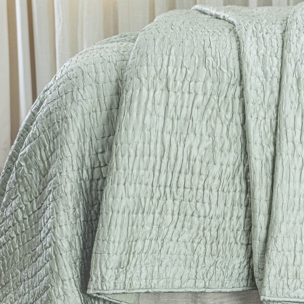 Amity home hadon quilt in seaglass   crinkled texture