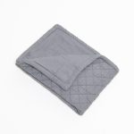 Amity home dale linen quilt in neutral grey   diamond quilted
