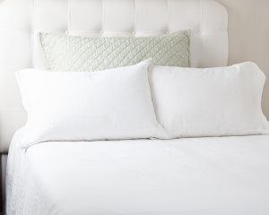 Amity home dale linen sham sea glass dutch euro   diamond stitched texture