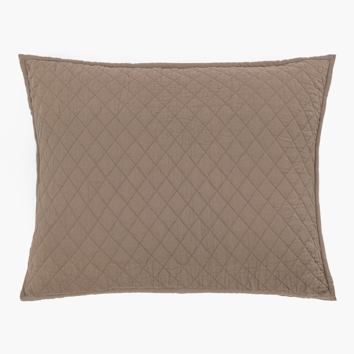 Dale Linen Sham, Walnut Brown, Dutch Euro - Image 2