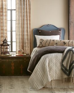Amity home aiden natural  hawke grey collection   diamond stitched quilt