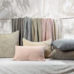 Amity home orlana lurex throw in petal pink   textured weave