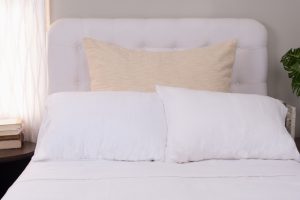 Amity home orlana lurex sham in ivory dutch euro   textured weave