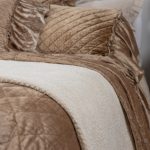 Amity home orlana lurex coverlet in ivory   diamond quilted texture