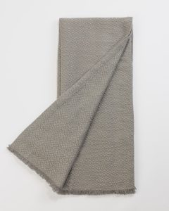 Amity home orlana lurex throw in grey   textured weave