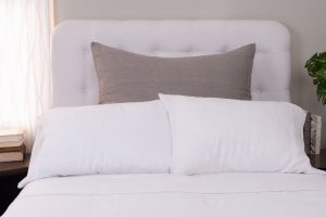 Amity home orlana lurex sham in grey   textured weave