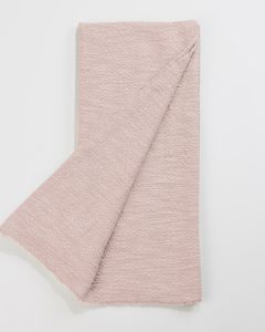 Amity home orlana lurex throw in petal pink   textured lurex weave