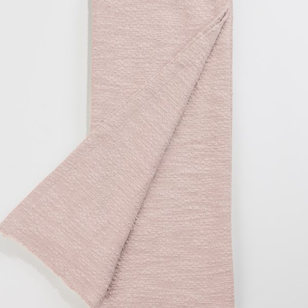 Amity Home Orlana Lurex Throw in Petal Pink - Textured Lurex Weave