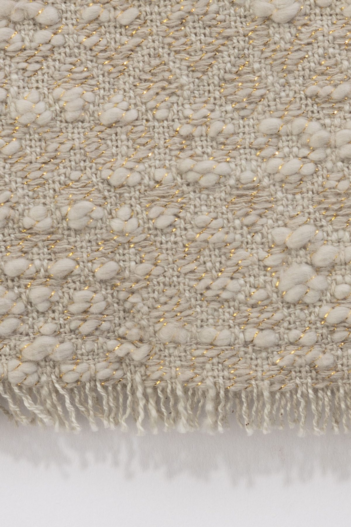 Orlana Lurex, Oyster, Throw - Image 2
