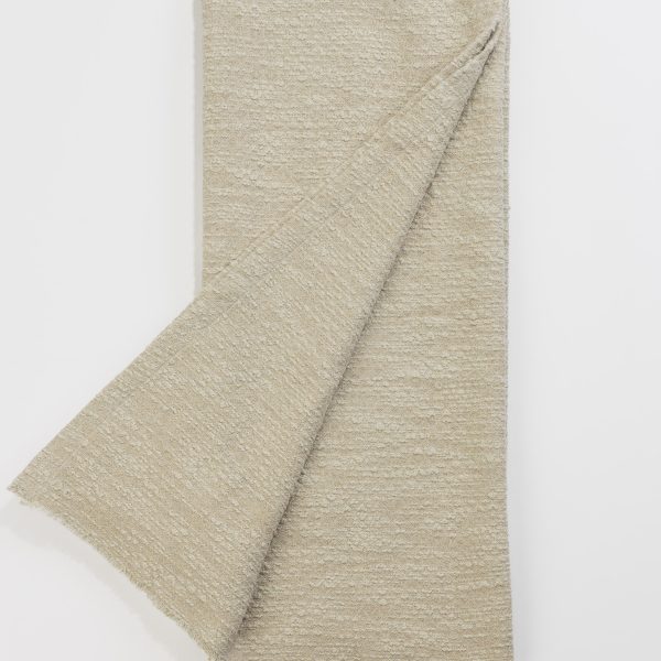 Amity Home Orlana Lurex Throw in Oyster - Textured Lurex Weave