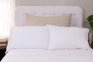 Amity home orlana lurex sham in oyster   woven lurex texture