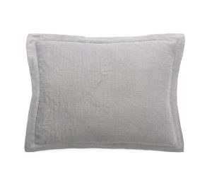 Amity home kyler linen sham in grey   flanged edge