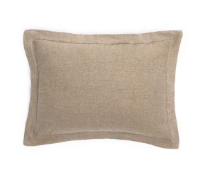Amity home kyler linen sham in natural   flange edge