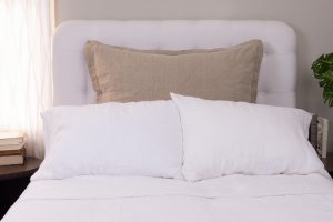 Amity home kyler linen sham in natural dutch euro   soft linen texture