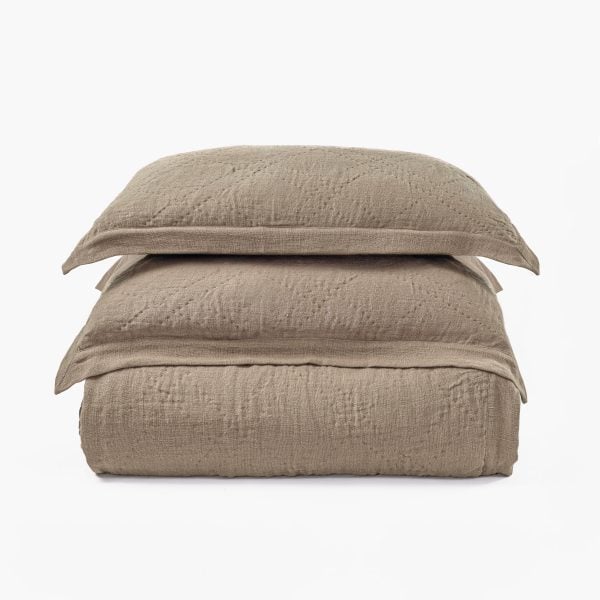 Kyler Linen Quilt, Natural