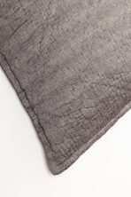 Amity home marius quilt in chocolate chip   herringbone pattern