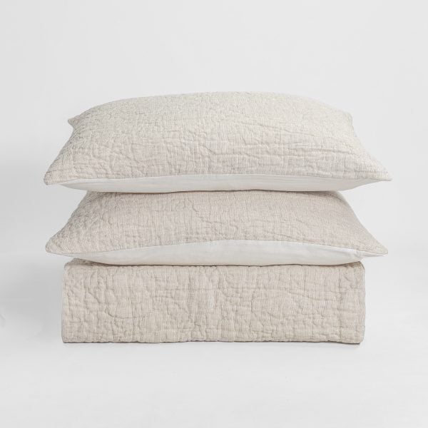 Amity Home Julian Quilt in Natural - Organic Quilted Texture