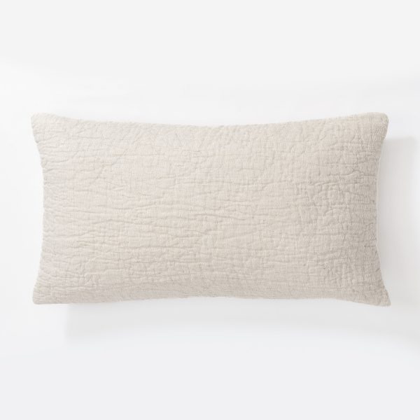 Amity home julian sham king in natural   crinkled texture