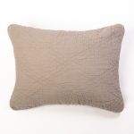 Amity home barcelona linen sham in ash grey   crinkled linen texture