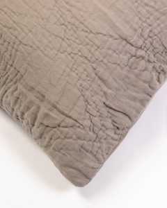 Amity home barcelona linen quilt in ash grey   wavy quilted texture
