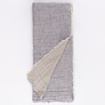 Amity home kent super throw in french bluenatural   reversible linen texture