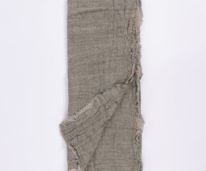 Amity home kent super throw in kalenatural   frayed edge texture