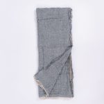 Amity home kent super throw in peacocknatural   frayed edges