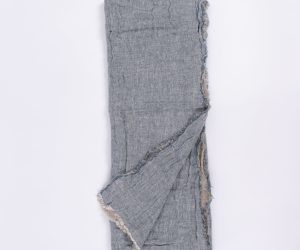 Amity home kent super throw in peacocknatural   frayed edges