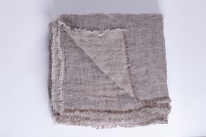 Amity home kent bedspread in saddlenatural   frayed edges