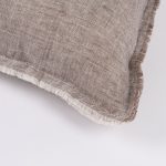 Amity home kent sham in saddlenatural   fringed edge