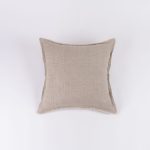 Amity home kent sham in saddlenatural   frayed edge detail