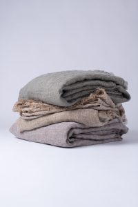 Amity home kent bedspread in kalenatural   textured linen weave