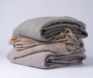 Amity home kent bedspread in kalenatural   textured linen weave