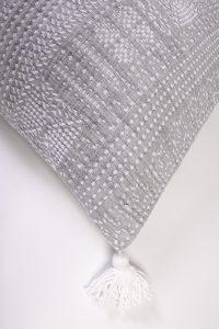 Amity home morse coverlet in grey   woven dot texture