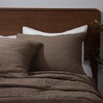 Amity home marshall quilt in tobacco   geometric quilted texture