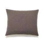 Amity home marshall sham in charcoal   quilted geometric pattern