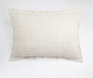 Amity home trawick linen coverlet in ivory   waffle weave texture
