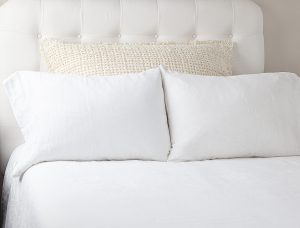 Amity home trawick linen sham in ivory   soft linen texture