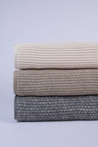 Amity home hancock coverlet in ivory   textured waffle weave