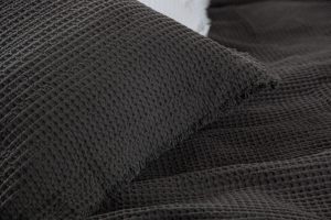 Amity home tipton matelasse in charcoal   waffle weave texture