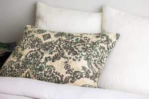 Amity home lyon quilt in kale   intricate patterned texture