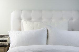 Amity home mesa linen  velvet sham in ivory   linen  velvet texture