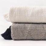 Amity home zion quilt in ivory   textured weave