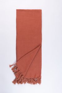 Amity home dempsey super throw in burnt sienna   tasseled edges