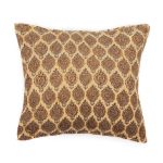 Amity home mira claret sham euro in tan   intricate medallion pattern