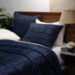 Amity home madison quilt in indigo   crinkled texture