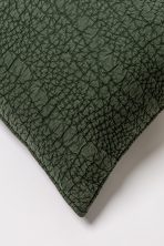 Amity home slade quilt in kale   crinkled texture