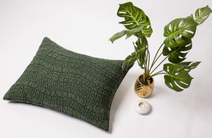 Amity home slade quilt in kale   crinkled texture